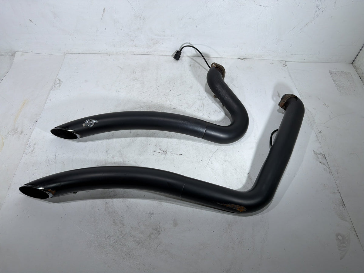 2012 Harley Dyna Fat Bob FXDF 103 OEM Exhaust Header Pipes Vance & Hines