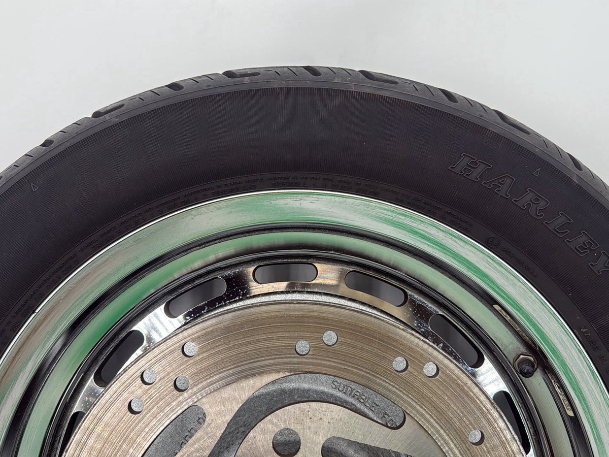 2003 Harley Sportster XL1200C 1200 Anniversary OEM Rear Wheel Rim Tire 130/90B16