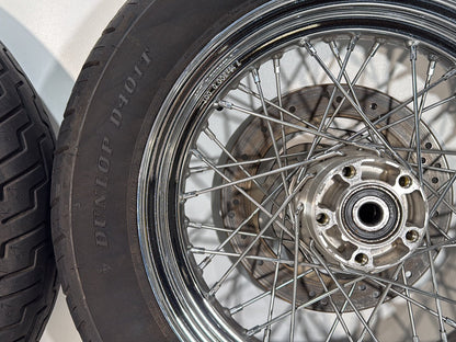 1999 - 2006 Harley-Davidson Softail Heritage Front Rear Wheel Rim Tire Spoked 40700-05 , 42947-06