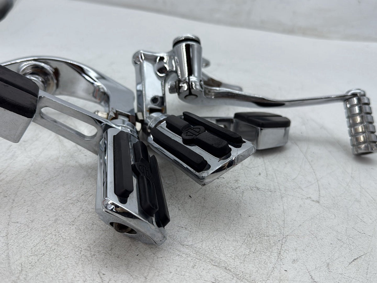 2000 Harley Dyna FXDWG Wide Glide OEM Left Right Foot Brake Control Pegs