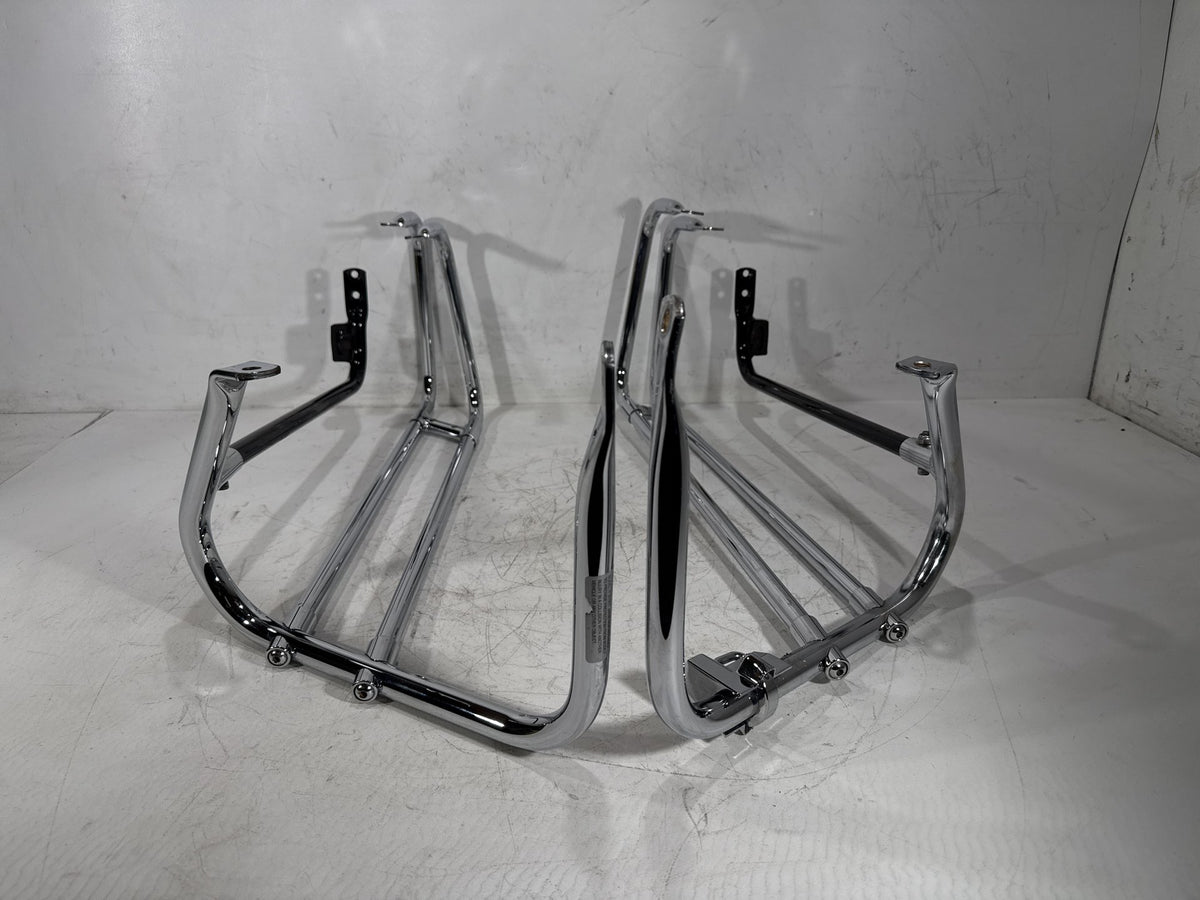 2007 Harley Electra Glide Touring CVO Rear Left Right Saddlebag Guard Rails Bar