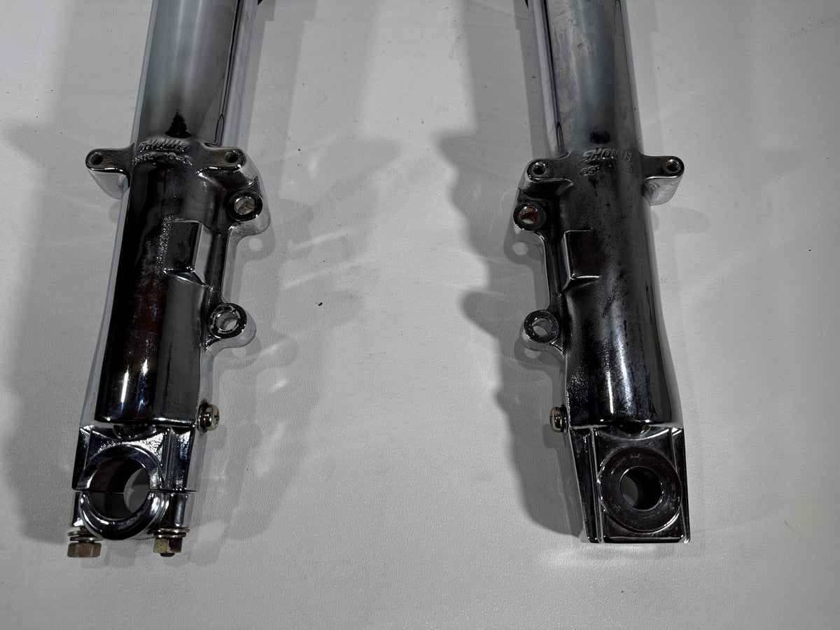 04 Harley Road King Touring OEM Front Triple Tree Set & LH RH Fork Legs Sliders