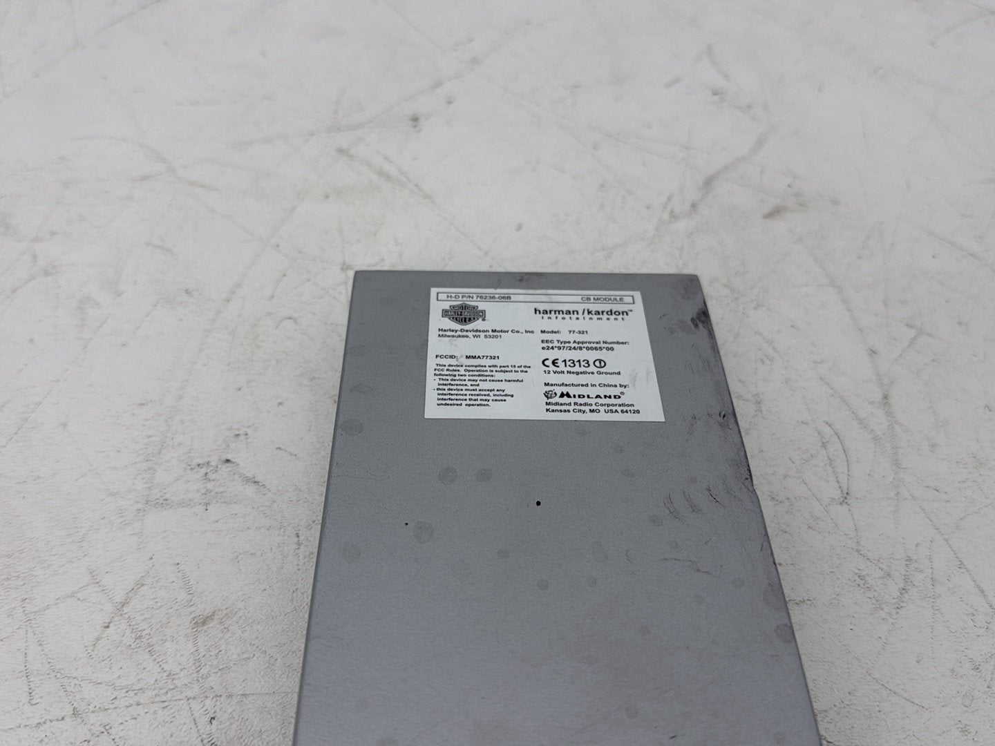 2007 - 2012 Harley-Davidson Touring Electra Glide Ultra XM Harman Kardon Radio Module 76236-06B