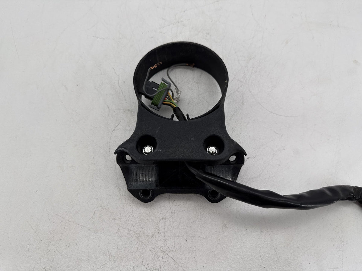07 Harley Dyna Super Glide Speedometer Holder Bracket Mount Bezel Black Wrinkle