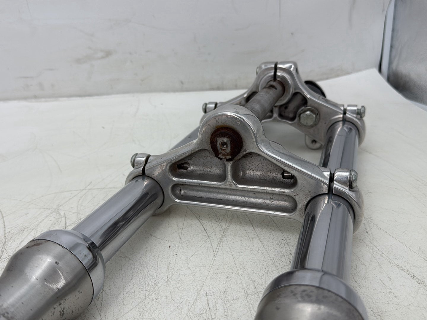 2006 Harley Sportster XL883L Low Front Triple Tree Set &amp; LH RH Fork Legs Sliders