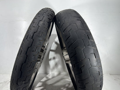 2004 Harley Dyna Super Glide FXDI OEM Front & Rear Wheel Rim Tire