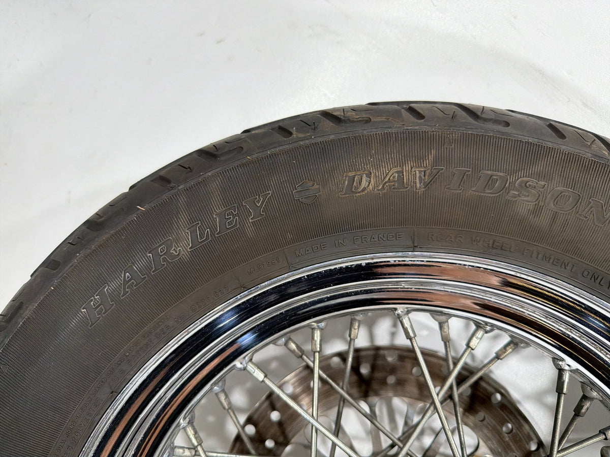 97 Harley Heritage Softail Classic Front Rear Wheel Rim Tire Spoked MT90B16 16"