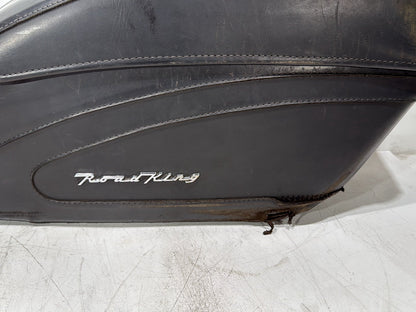 2004 Harley Road King Touring Custom FLHRSI OEM Rear Left Right Saddlebags Luggage Leather