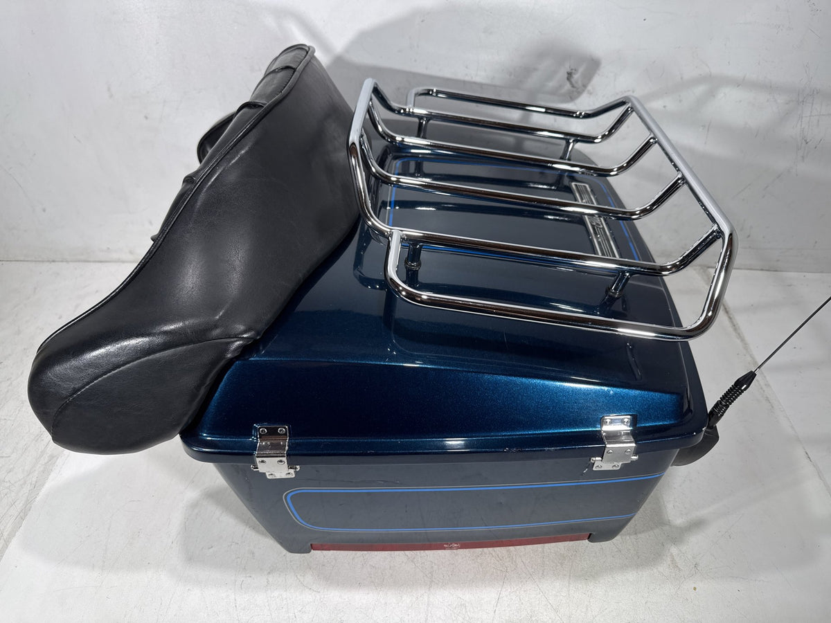 02 Harley Electra Glide Touring Classic OEM Pass Backrest Tour Pak Luggage NOKey