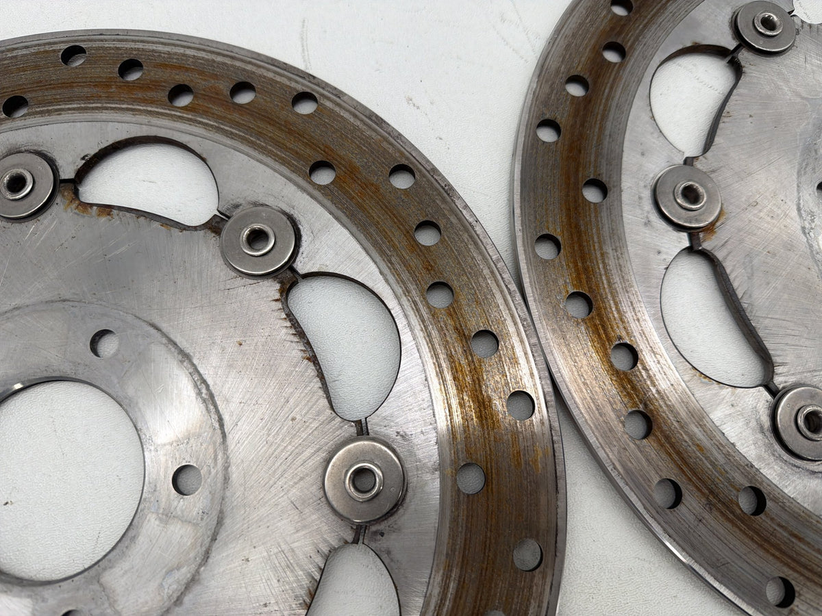 2016 Harley Dyna Fat Bob FXDF 103 OEM Front Brake Rotors Disc Pair