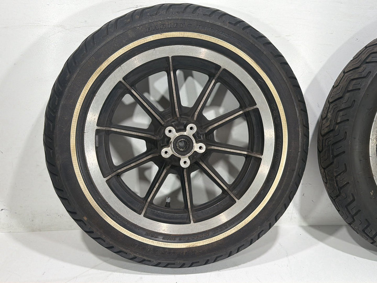 1997 Harley Road King Touring Front & Rear Wheel Rim Tire 130/90-16 MT90B16 16"