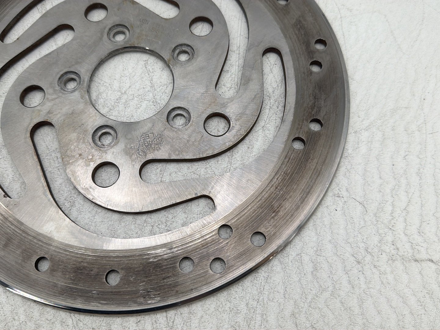2011 Harley Heritage Softail Classic FLSTC OEM Front Brake 1 Rotor Disc