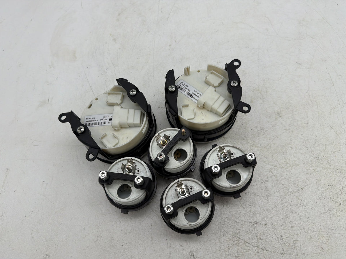 10 Harley Street Glide Touring Air Oil Volt Fuel Tacho Speedo Gauges Silver Face