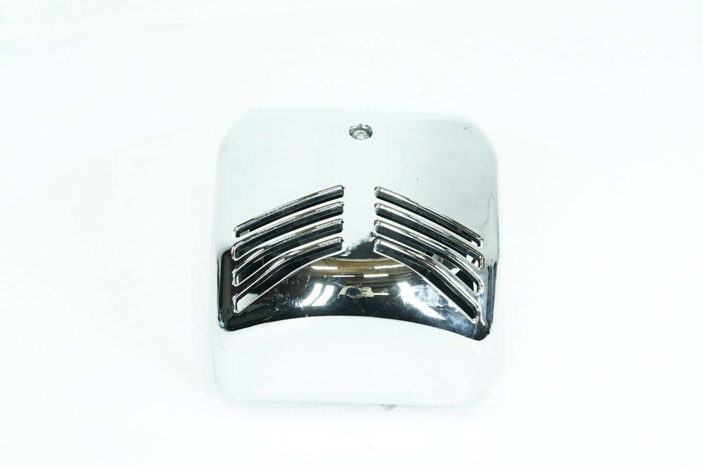 1984 - 1998 Harley-Davidson Touring Electra Glide Classic Horn Signal Klaxon Chrome Cover Ribbed