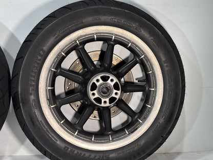 2007 Harley Touring FLHTCU Electra Glide Ultra OEM Front & Rear Wheel Rim Tire