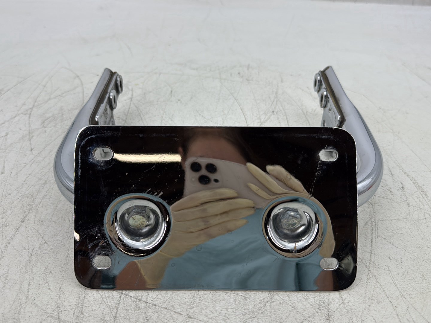 07 Harley Electra Glide Touring Ultra OEM Rear License Plate Support Bar Holder