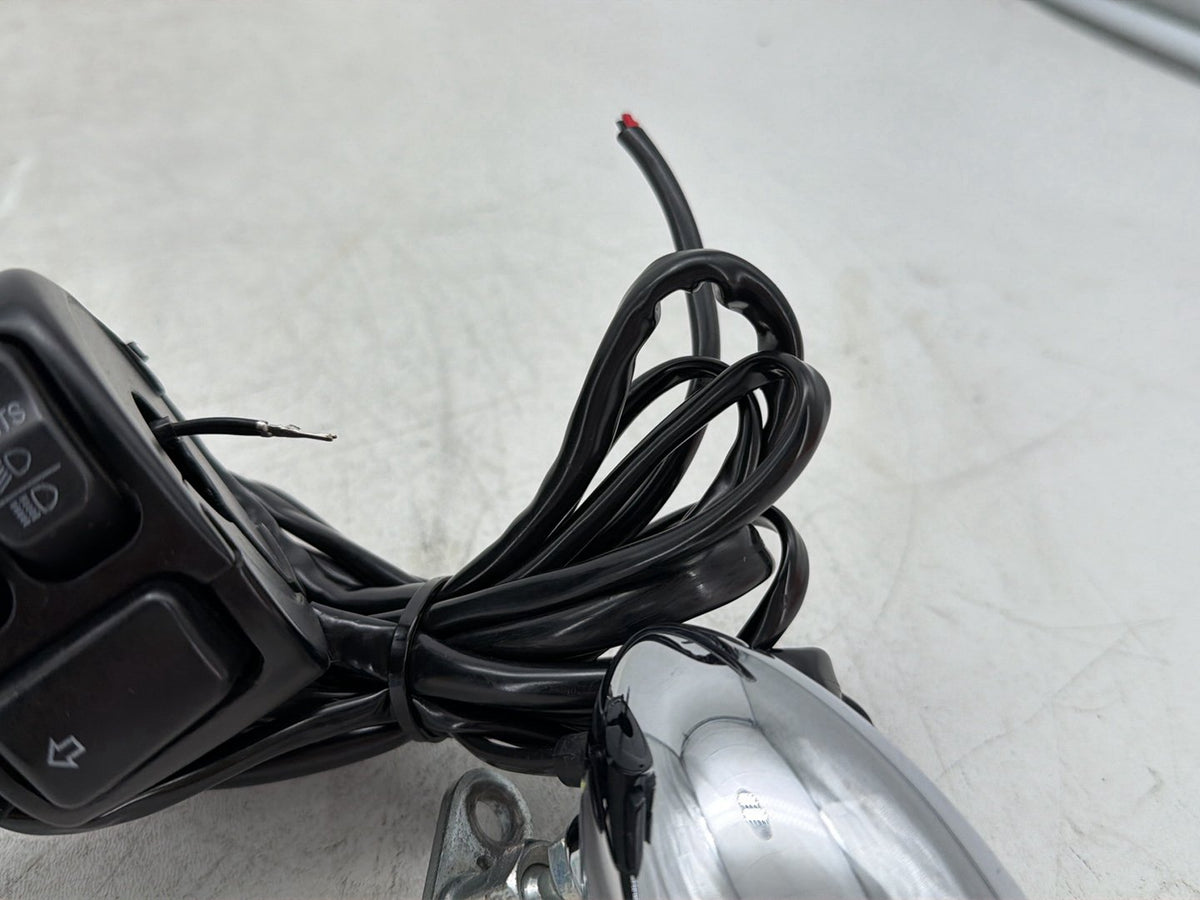 2014 Harley Dyna Low Rider Left Turn Signal Headlight Switches Controls SKULL
