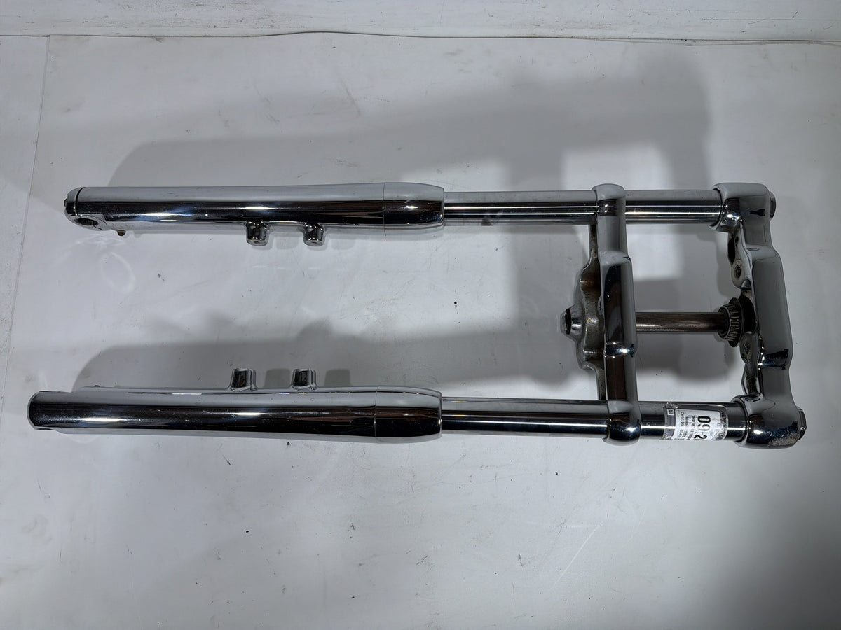 2001 Harley Softail Deuce FXSTD Front Triple Tree Set & LH RH Fork Legs Sliders