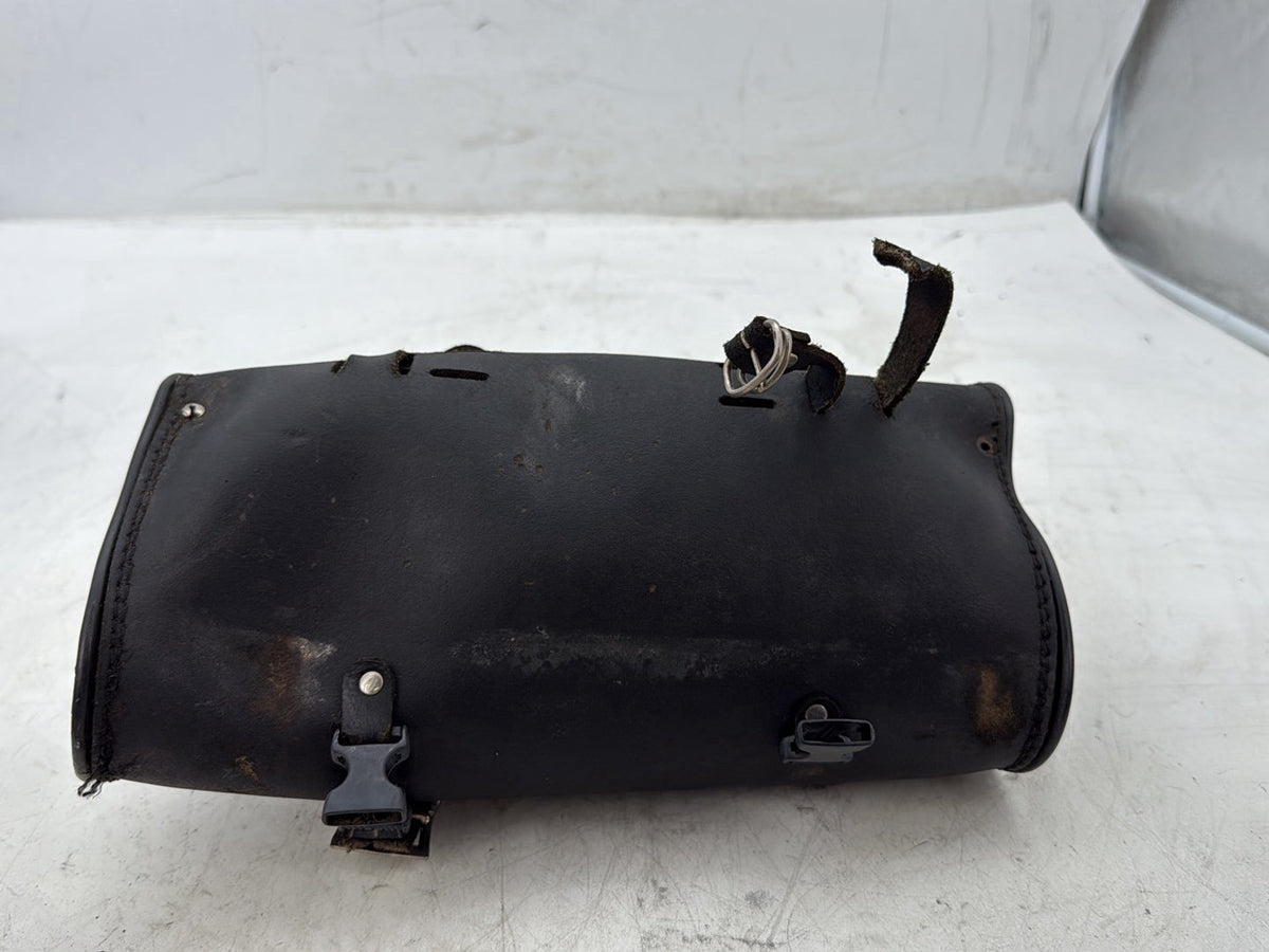 2012 Harley Dyna FXDF Fat Bob OEM Front Onboard Tool Bag Leather Storage