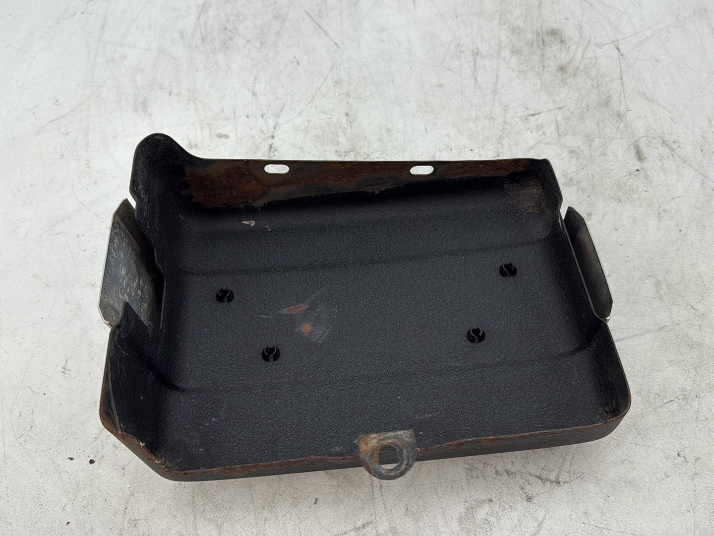 2012 Harley Dyna FXDF Fat Bob OEM Lower Battery Tray Stay Box Cover Panel