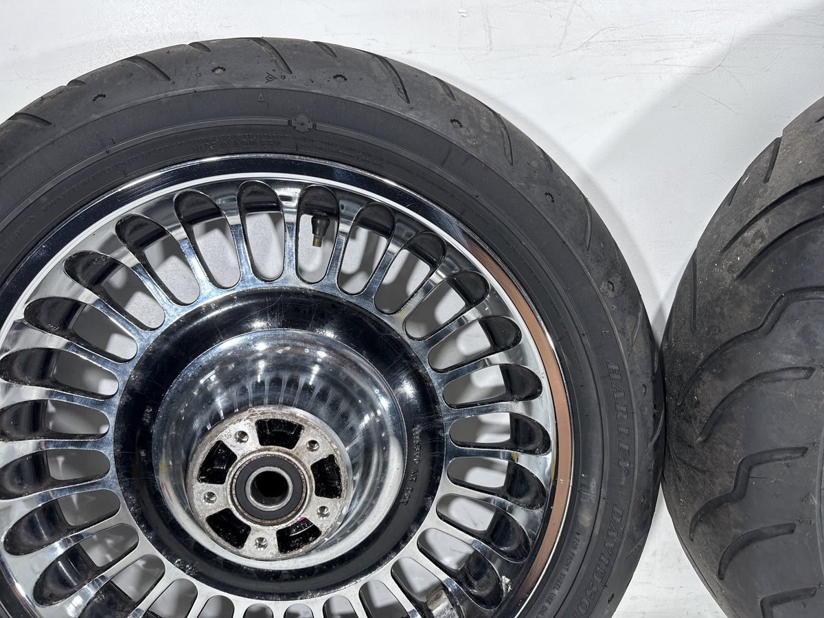 2012 Harley Electra Glide Touring Ultra OEM Front & Rear Wheel Rim Tire 16" 17"