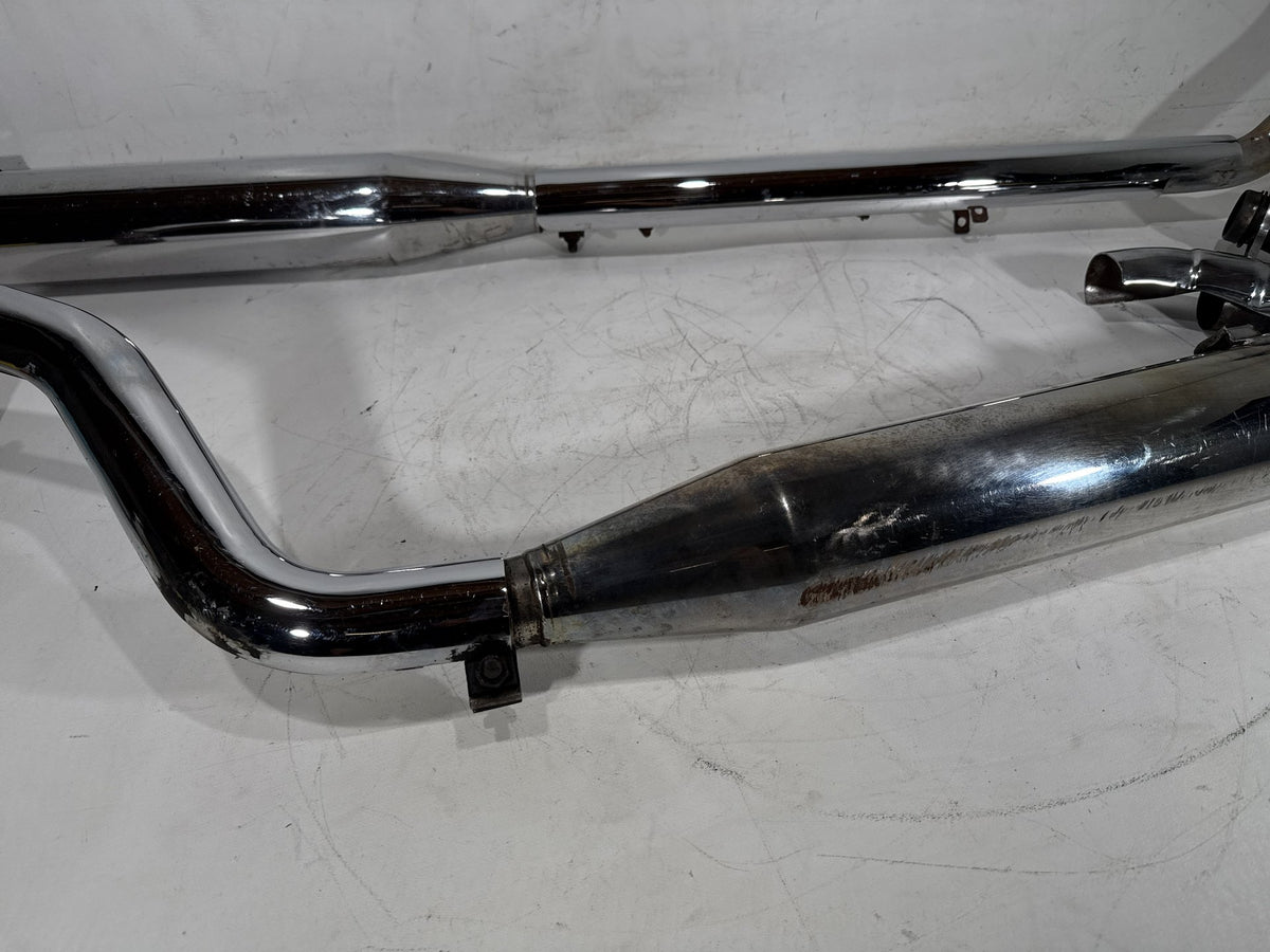 06 Harley Road King Touring Custom Exhaust Header Pipes Vance & Hines Scratched