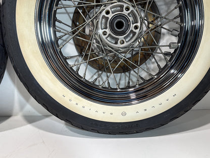 1999 - 2006 Harley-Davidson Touring Electra Glide Classic Front Rear Wheel Rim Tire Spoked 40975-05A