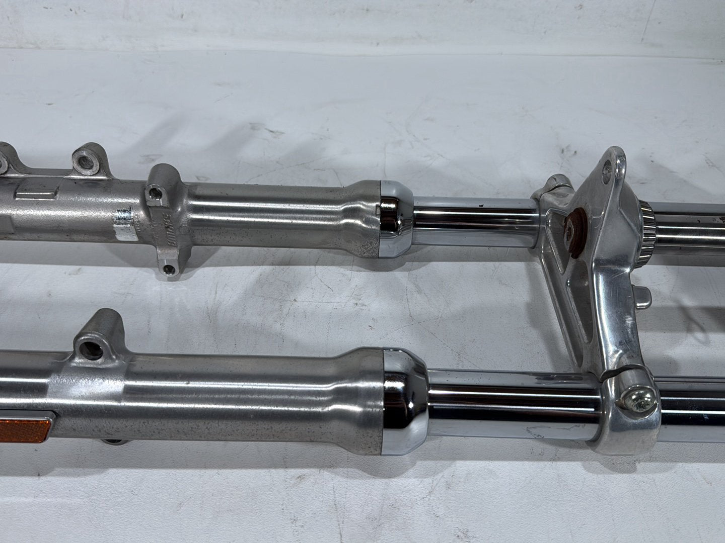 2001 Harley Sportster 883 Hugger XLH883 OEM Front Triple Tree Set & LH RH Fork Legs Sliders