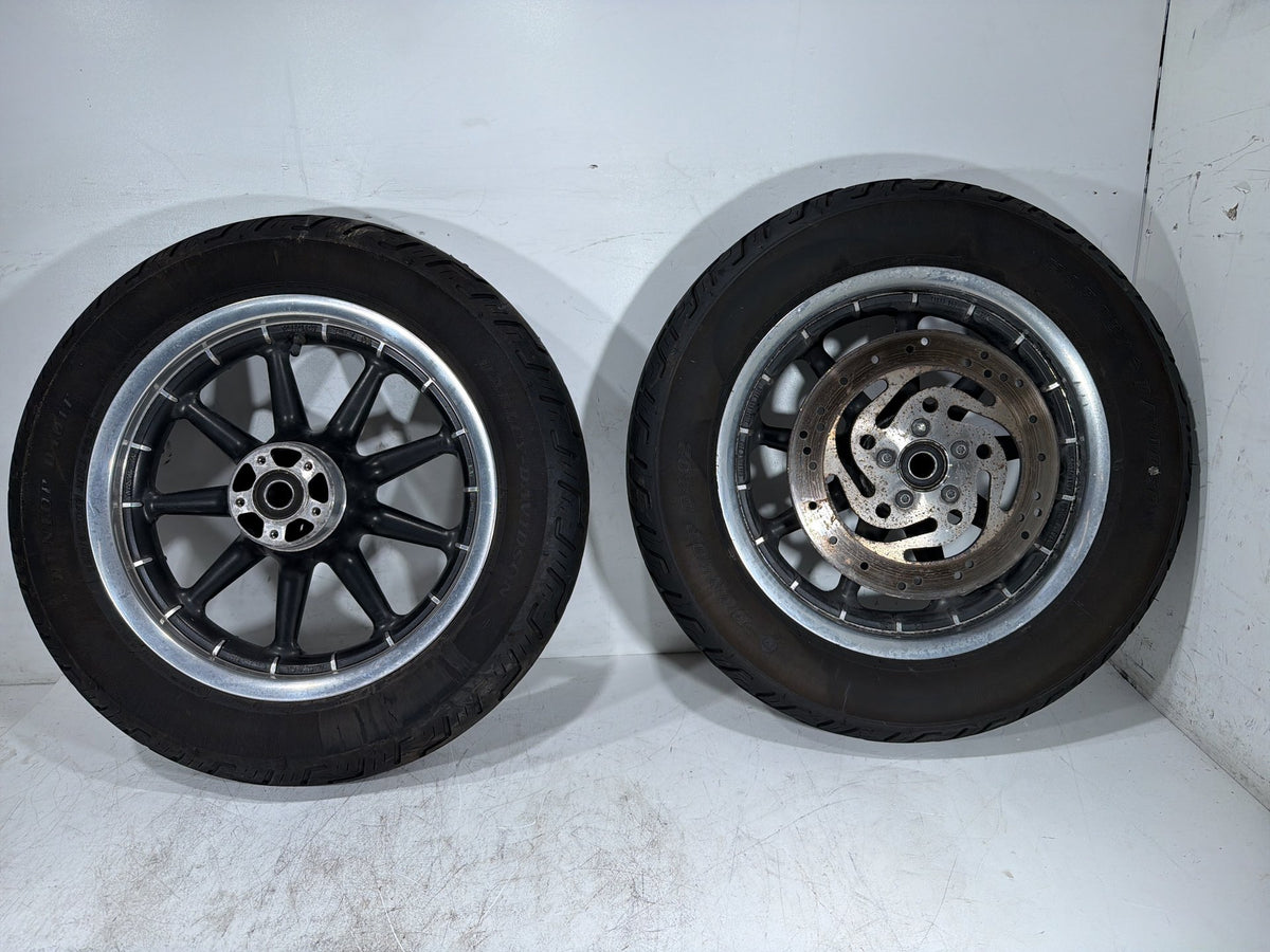 2006 Harley Electra Glide Touring Classic OEM Front & Rear Wheel Rim Tire 16"