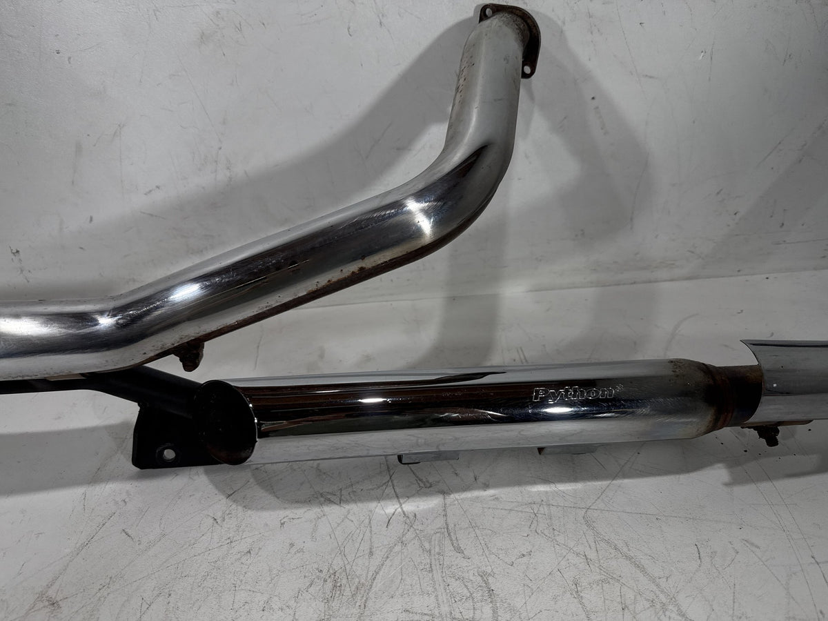 2002 Harley Heritage Softail Classic FLSTC Exhaust Header Pipes Muffler PYTHON