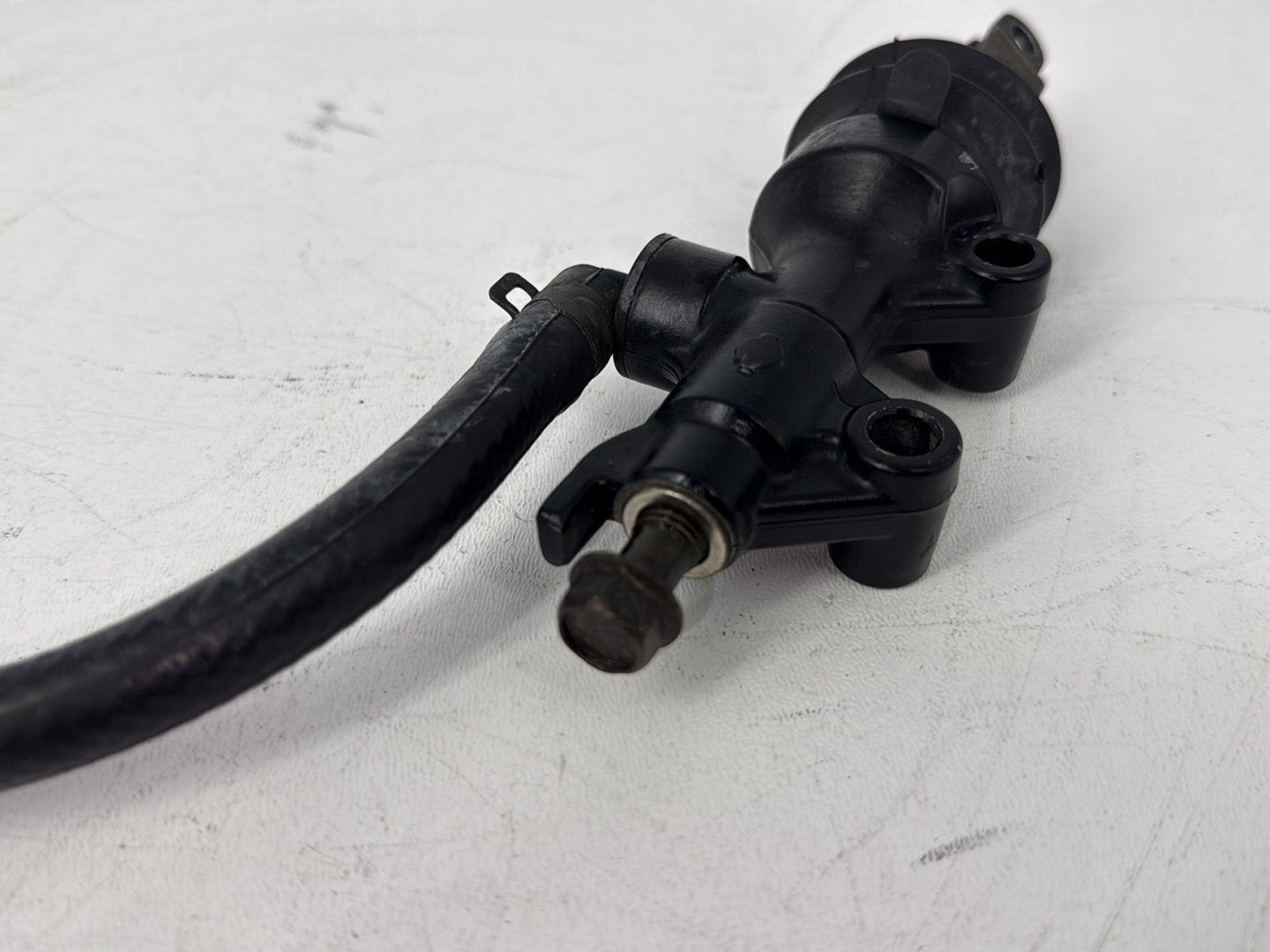 2005 Harley Sportster XL883C 883 Custom OEM Rear Brake Master Cylinder Bottle Brake Line