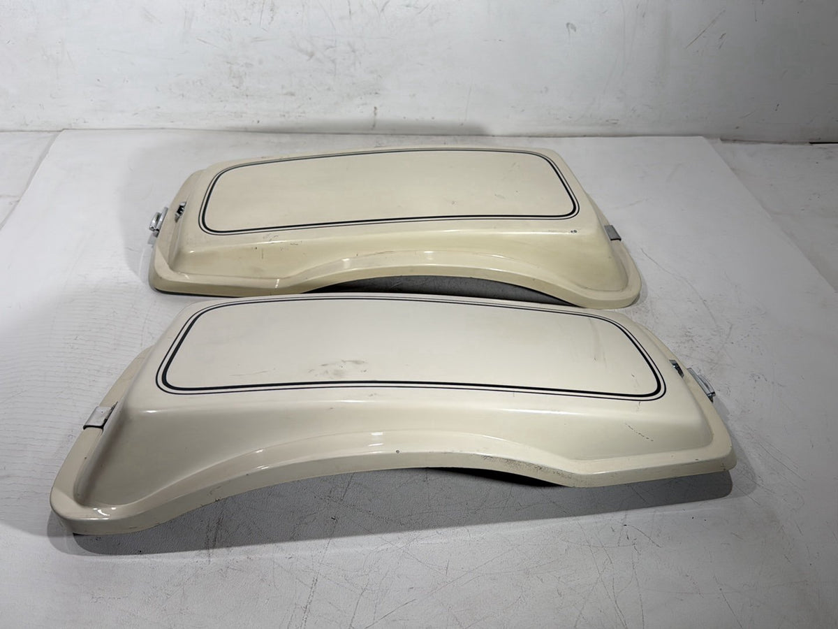 1992 Harley Electra Glide Touring Classic Left & Right Saddlebag Lid Cover Caps
