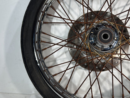 2005 Harley Dyna FXDWG Wide Glide OEM Front Wheel Rim Tire Spoked