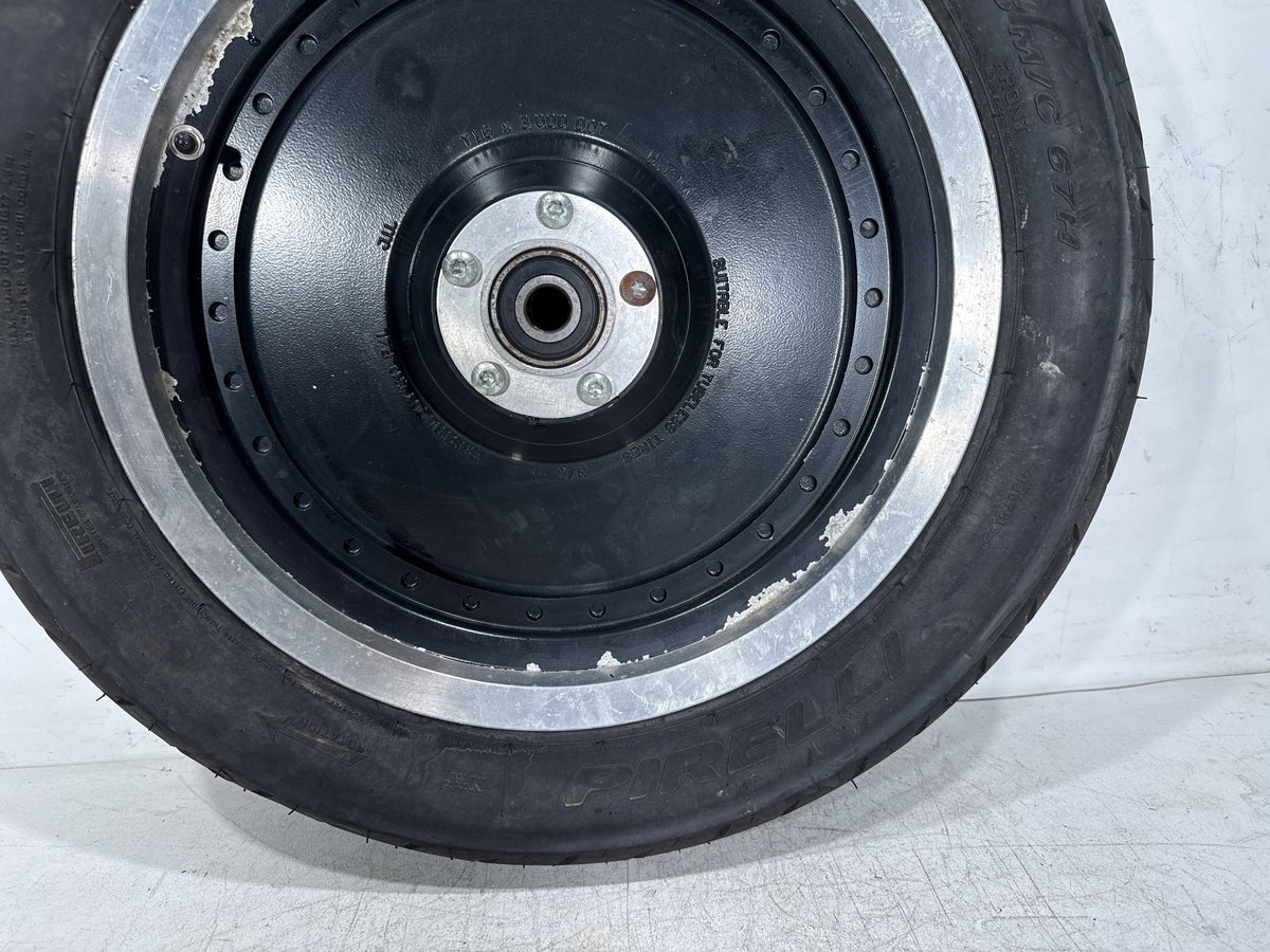 2001 Harley Fat Boy Softail FLSTF OEM Front Wheel Rim Tire 130/90B16 16"