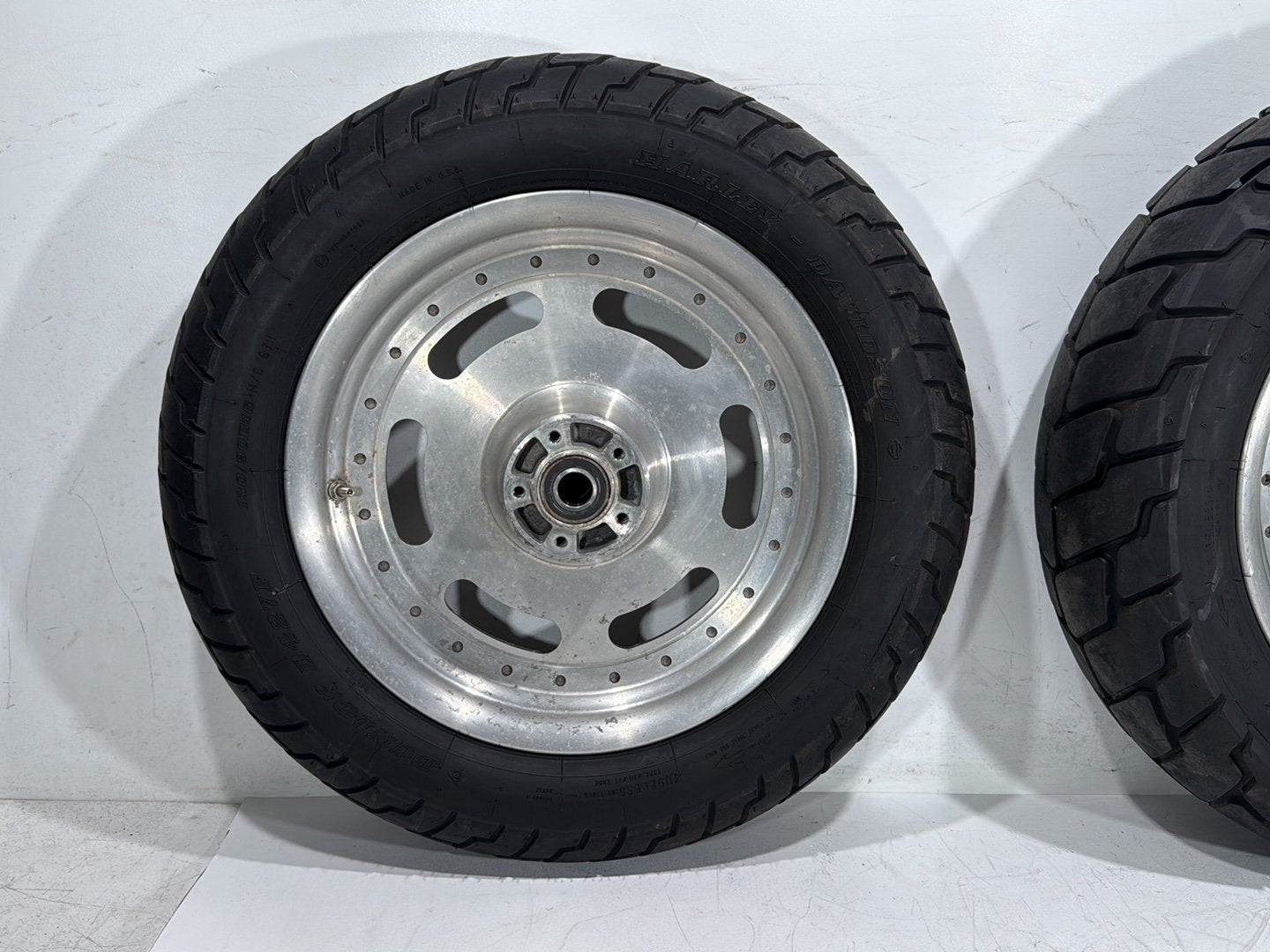 08 Harley Dyna Fat Bob OEM Front Rear Wheel Rim Tire 130/90B16 180/70B17 16" 17"