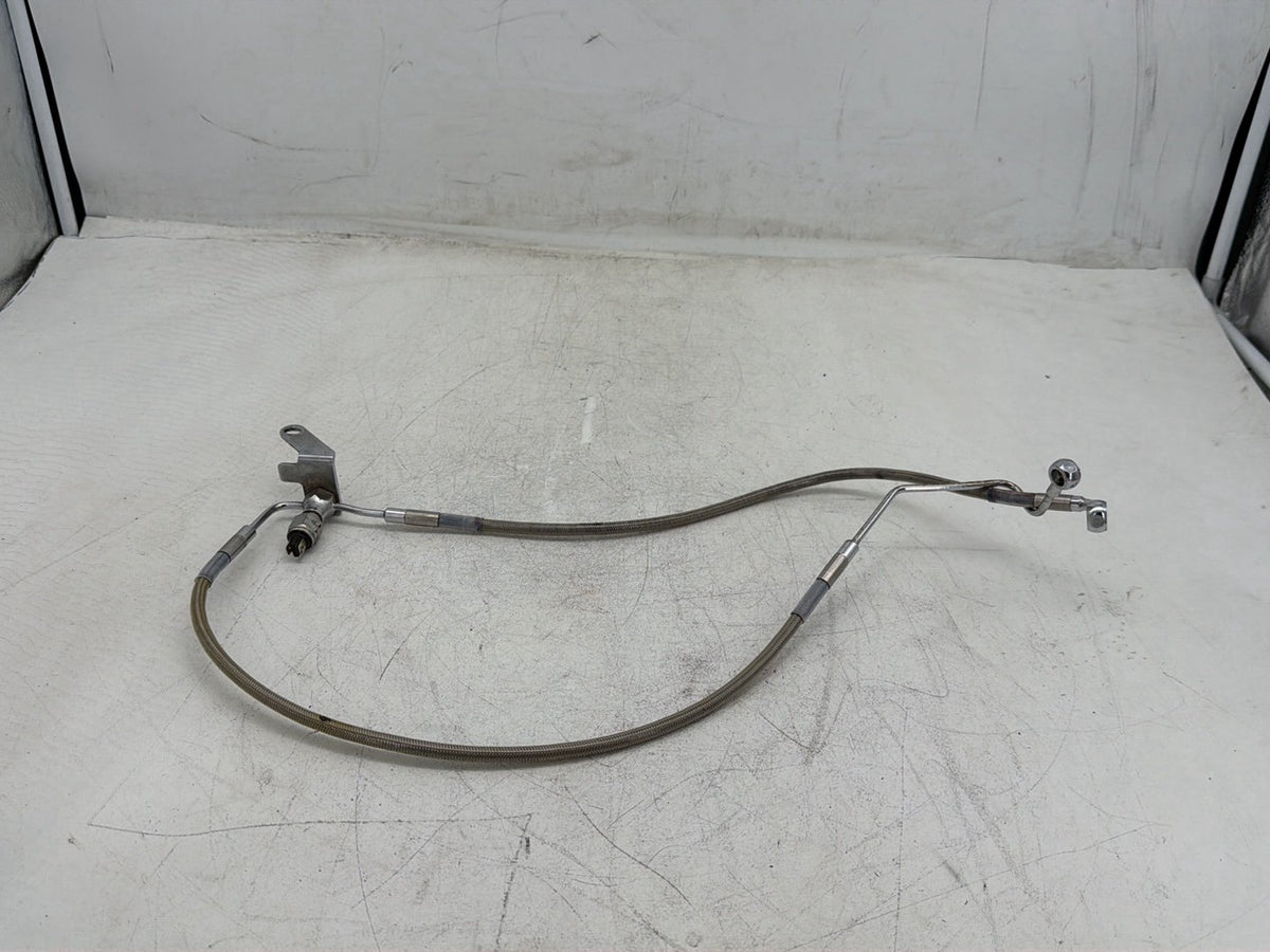 2005 Harley Softail Fat Boy FLSTF OEM Rear Brake Hose Line Pipe