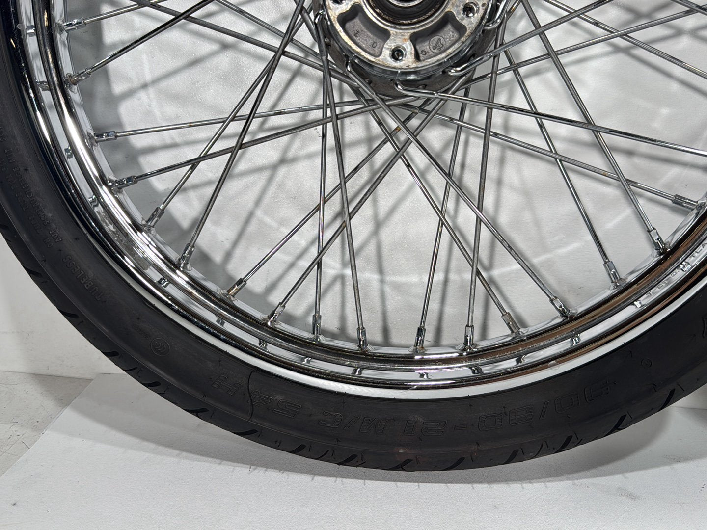 2006 Harley Dyna FXDWGI Wide Glide OEM Front Rear Wheel Rim Tire Spoked
