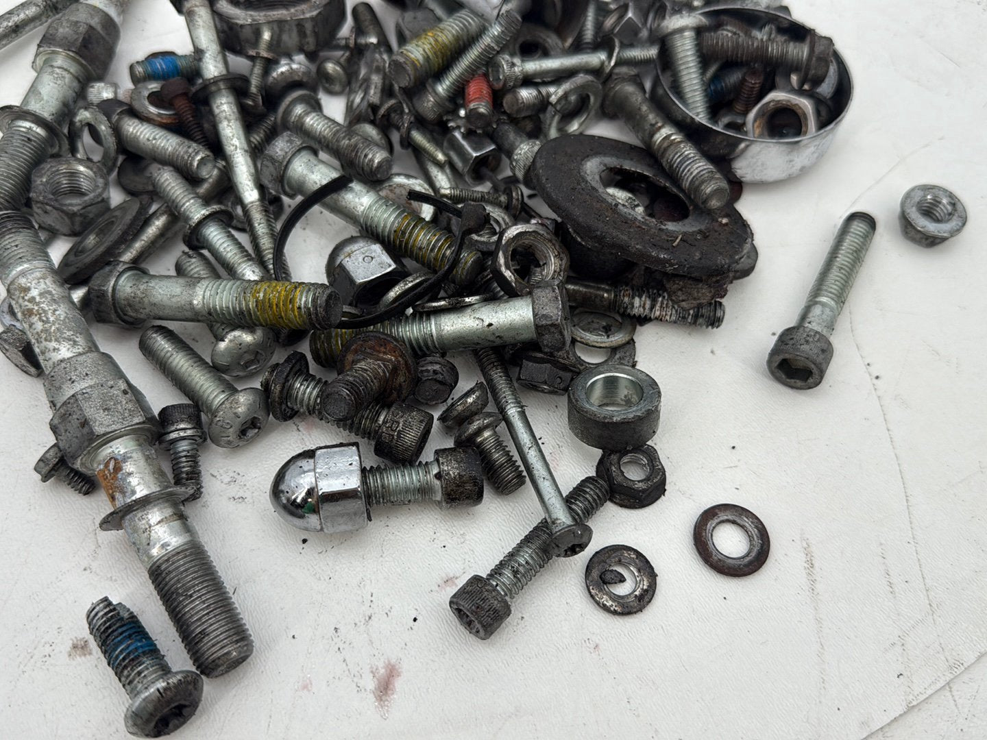 2005 Harley Dyna FXDWG Wide Glide OEM Hardware Bolts Nuts & Brackets