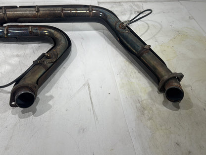 2012 Harley Dyna Fat Bob FXDF 103 OEM Exhaust Header Pipes Muffler Vance & Hines