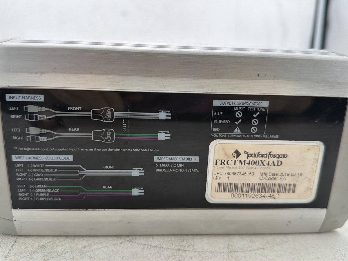 2013 Harley Electra Glide Touring Radio Stereo Audio Sound Amplifier Rockford