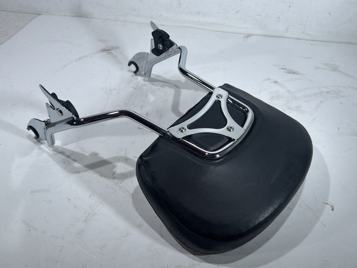 2014 Harley Street Glide Touring FLHXS OEM Rear Sissy Bar w/ Backrest Cushion Pad