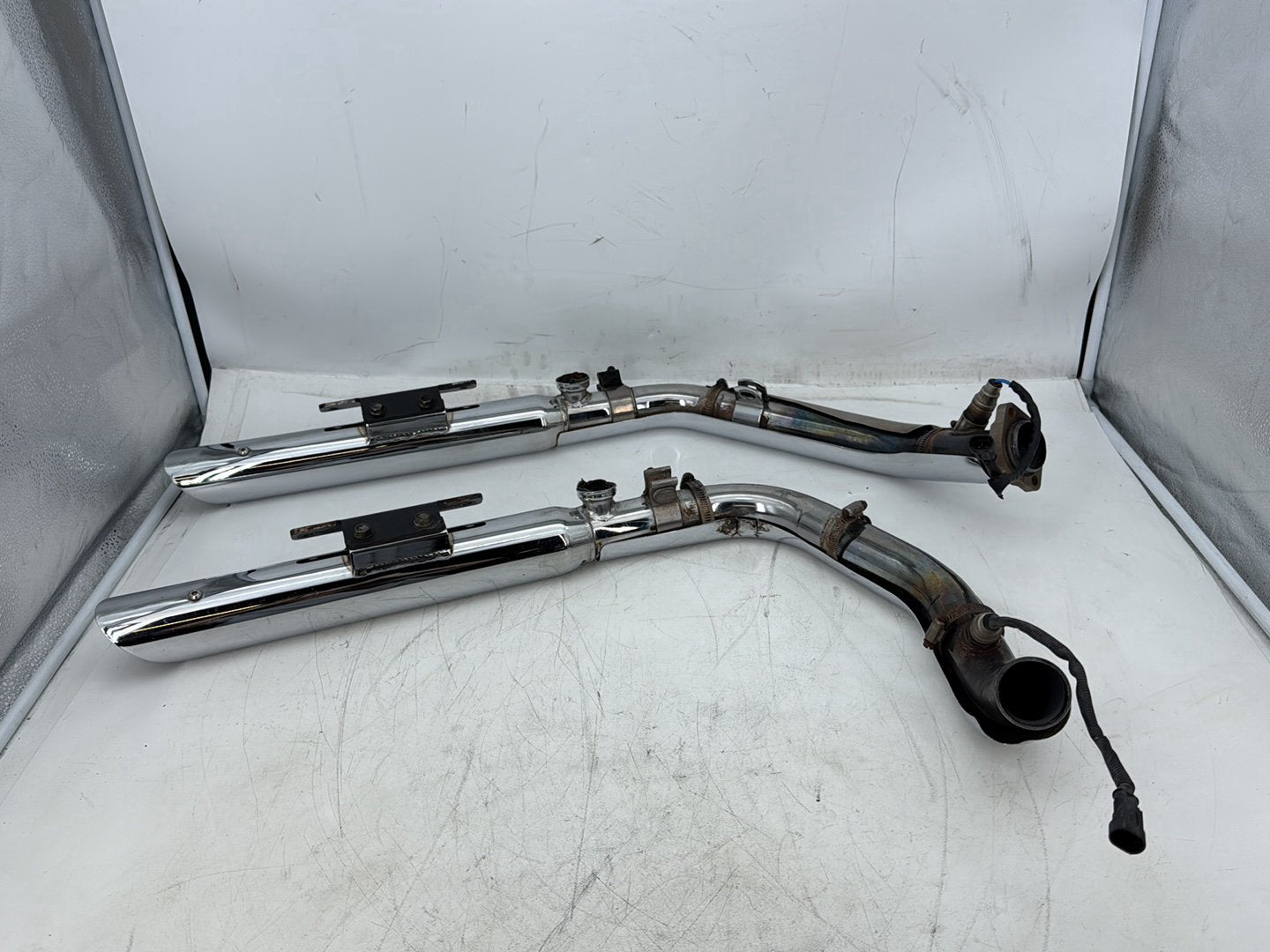 2008 Harley Sportster XL883L 883 Low OEM Exhaust Header Pipes Muffler 64842-04