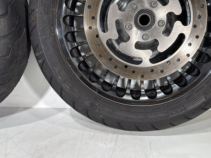 2007 - 2016 Harley-Davidson Touring Electra Glide Ultra Front & Rear Wheel Rim Tire 42196-10 , 42195-10