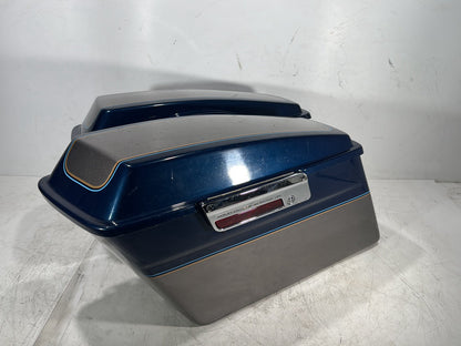 1998 Harley Touring FLHTCUI Electra Glide Ultra OEM Left Right Saddlebags Luggage NOKey