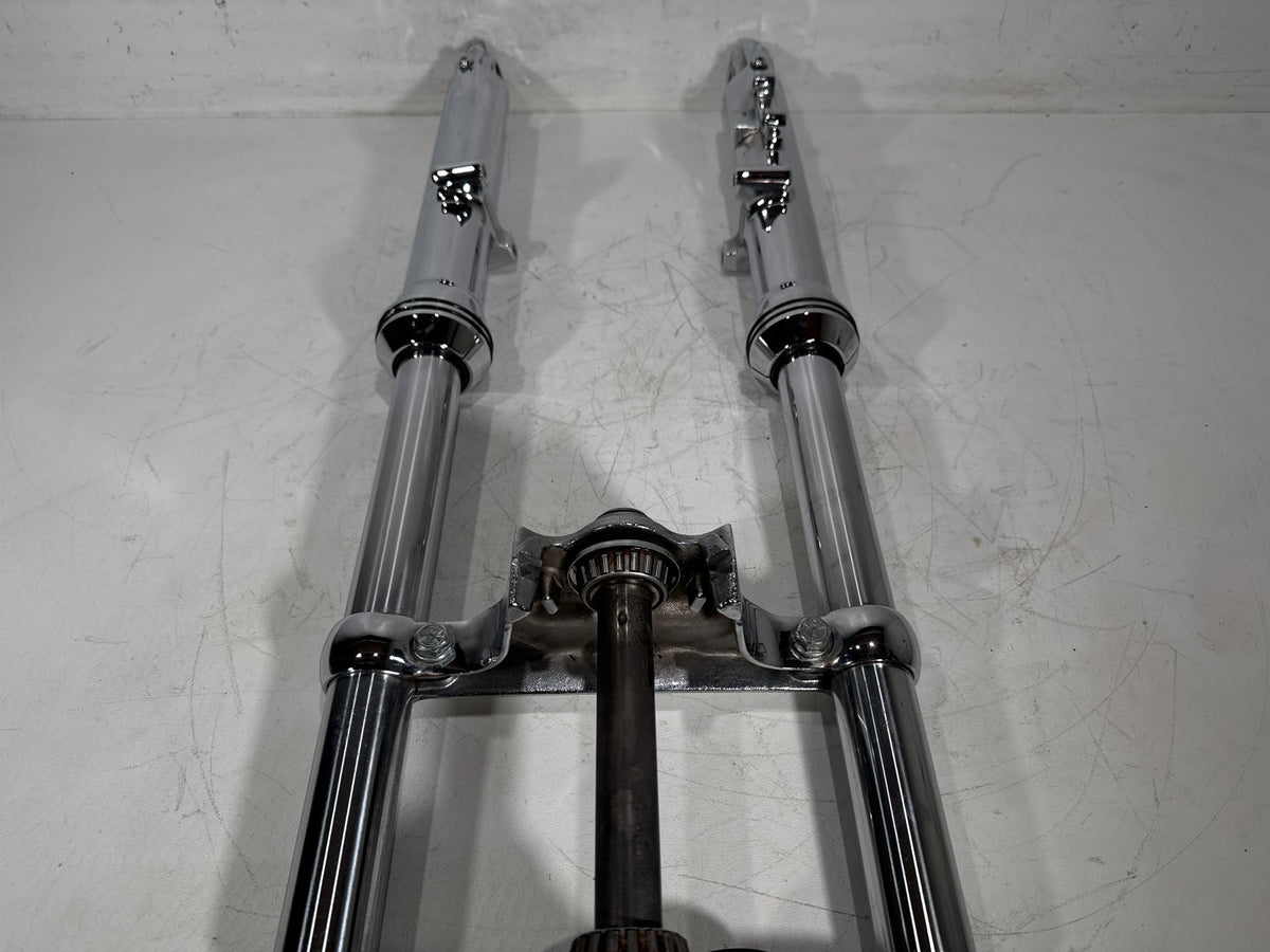 2001 Harley Softail Standard OEM Front Triple Tree Set & LH RH Fork Legs Sliders
