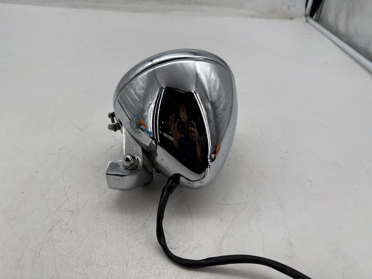 08 Harley Softail Custom FXSTC OEM Headlight Headlamp Head Lamp Light LED DENTED
