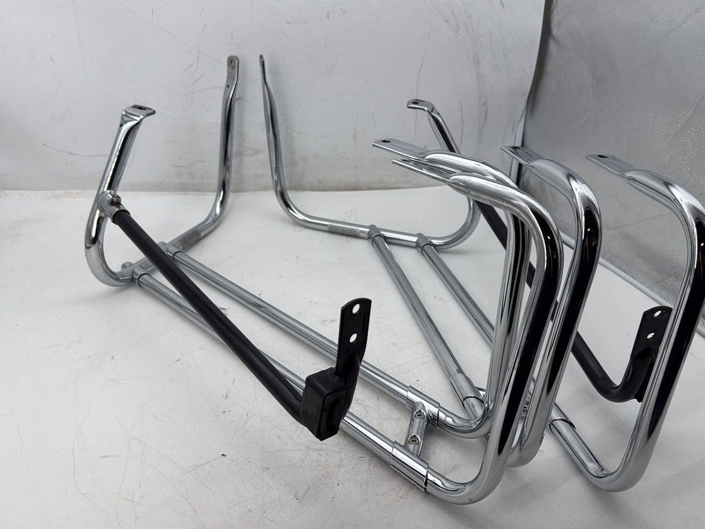 2007 Harley Touring FLHTP Electra Glide Police OEM Rear Left Right Saddlebag Guard Rails Bar