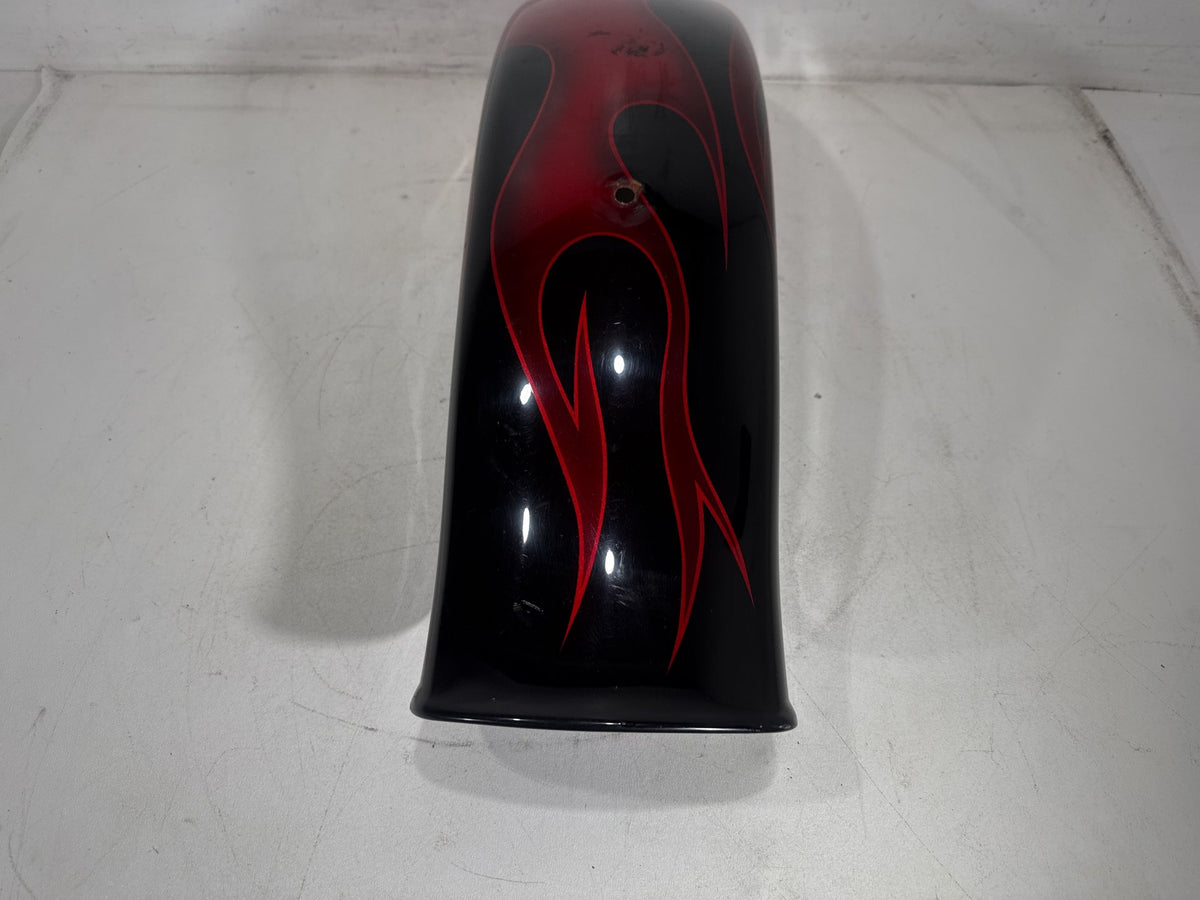 1994 Harley Softail Custom FXSTC OEM Rear Wheel Fender Panel Flames 59914-86A