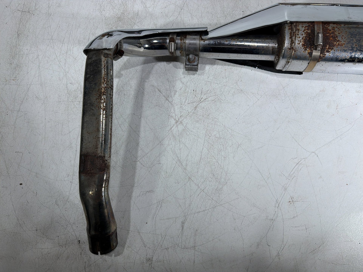 09 Harley Street Glide Touring Exhaust Header Pipes Muffler BENT SCRATCHED