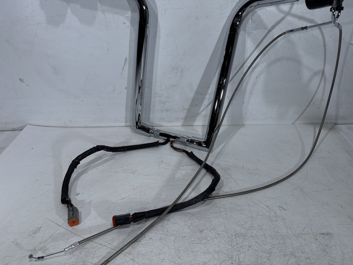04 Harley Heritage Softail Classic Handlebars Left Right Switches Controls BENT